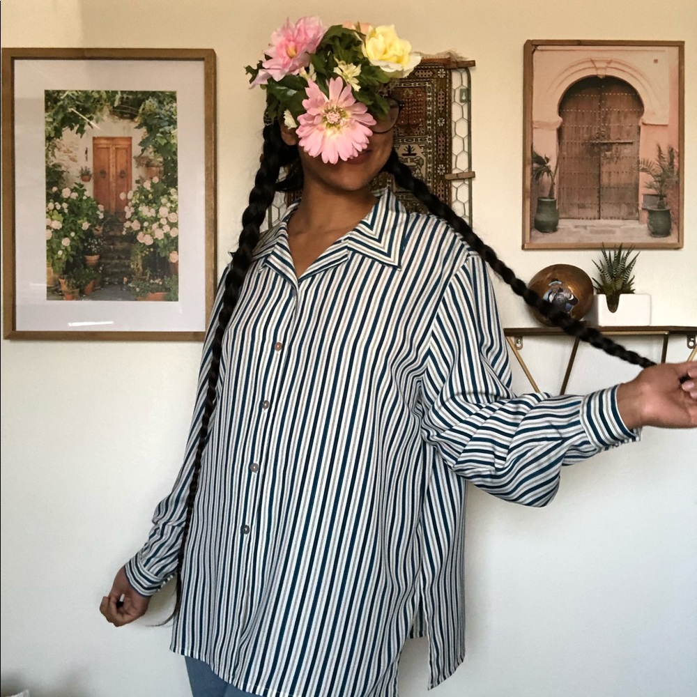 Vintage Jordan Woman striped blouse